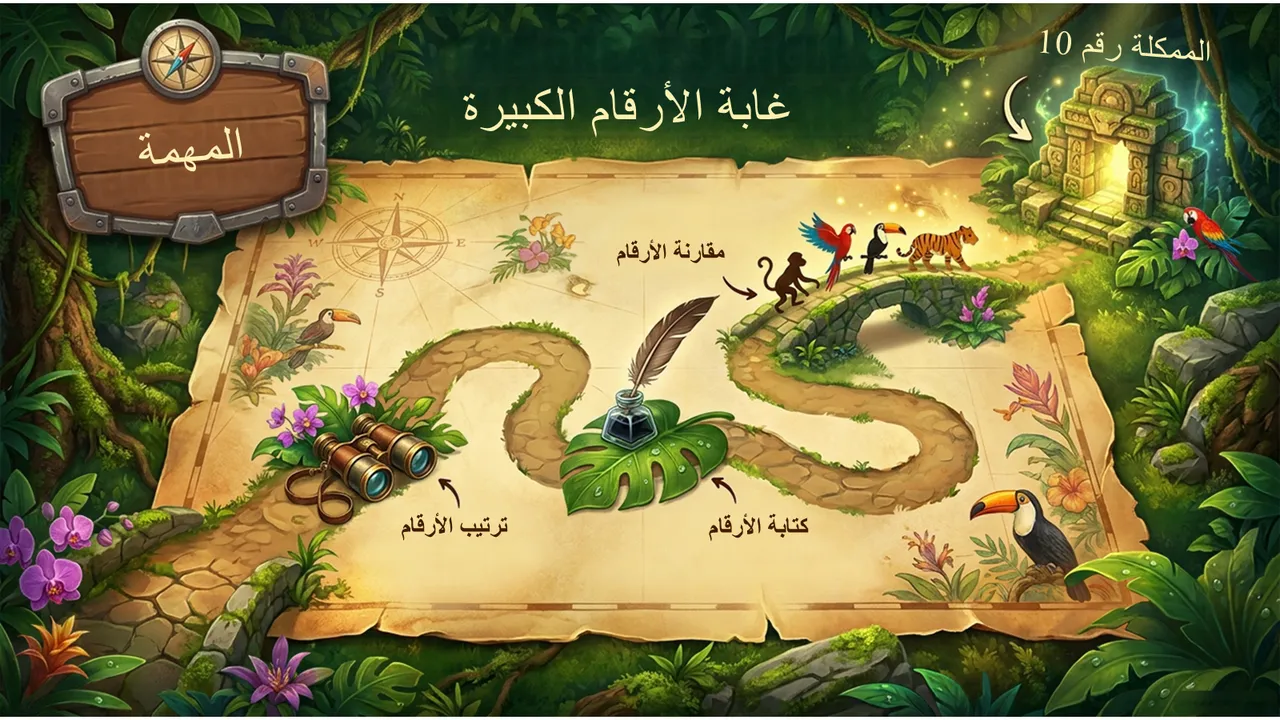 خريطة المهمة في غابة الأرقام
